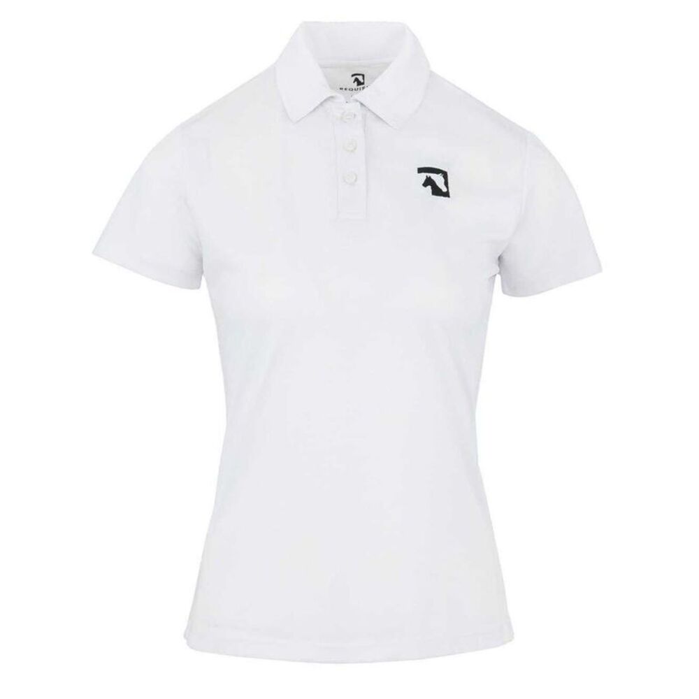 Requisite Womens/Ladies Fitted Short-Sleeved Polo Shirt / White